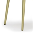Jager Contemporay 22 inch Wide Metal Side Table in Natural