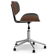 Dax Swivel Adjustable Executive  Bentwood Office Chair in Distressed Slate Gray