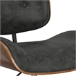 Dax Swivel Adjustable Executive  Bentwood Office Chair in Distressed Slate Gray