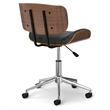 Dax Swivel Adjustable Executive  Bentwood Office Chair in Distressed Slate Gray