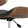 Dax Swivel Adjustable Executive  Bentwood Office Chair in Distressed Slate Gray