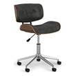 Dax Swivel Adjustable Executive  Bentwood Office Chair in Distressed Slate Gray