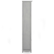 Amherst 30 inch Wide Solid Wood Transitional 5 Shelf Bookcase in Fog Gray