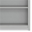 Amherst 30 inch Wide Solid Wood Transitional 5 Shelf Bookcase in Fog Gray