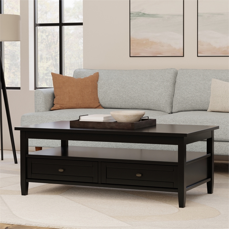 Simpli Home Warm Shaker Solid Wood 48