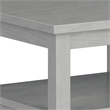 Simpli Home Warm Shaker Rectangle Transitional Solid Wood End Side Table in Gray