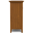 Simpli Home Bedford Transitional Solid Wood Sideboard & Wine Rack in Light Brown