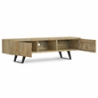 Lowry SOLID WOOD 72 inch Wide Modern TV Media Stand in Natural For TVs upto 80