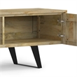 Lowry SOLID WOOD 72 inch Wide Modern TV Media Stand in Natural For TVs upto 80