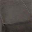 Sheffield Boho Square Pouf in Distressed Dark Brown Leather