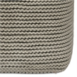Eastmont Boho Square Pouf in Cream Polystyrene Filling