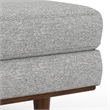Morrison 49 inch Wide Modern Table Ottoman in Mist Gray Woven-Blend Fabric