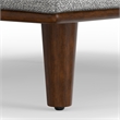 Morrison 49 inch Wide Modern Table Ottoman in Mist Gray Woven-Blend Fabric