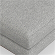 Morrison 49 inch Wide Modern Table Ottoman in Mist Gray Woven-Blend Fabric
