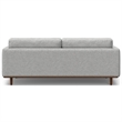 Morrison Mid-Century Modern 89 inch Wide Sofa in Mist Gray Woven-Blend Fabric