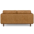 Morrison Mid-Century Modern 72 inch Wide Sofa in Sienna Genuine Leather