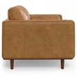 Morrison Mid-Century Modern 72 inch Wide Sofa in Sienna Genuine Leather