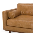 Morrison Mid-Century Modern 72 inch Wide Sofa in Sienna Genuine Leather