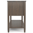 Ela SOLID WOOD 48 inch Wide Transitional Console Table in Smoky Brown