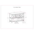 Ela SOLID WOOD 48 inch Wide Transitional Console Table in Smoky Brown