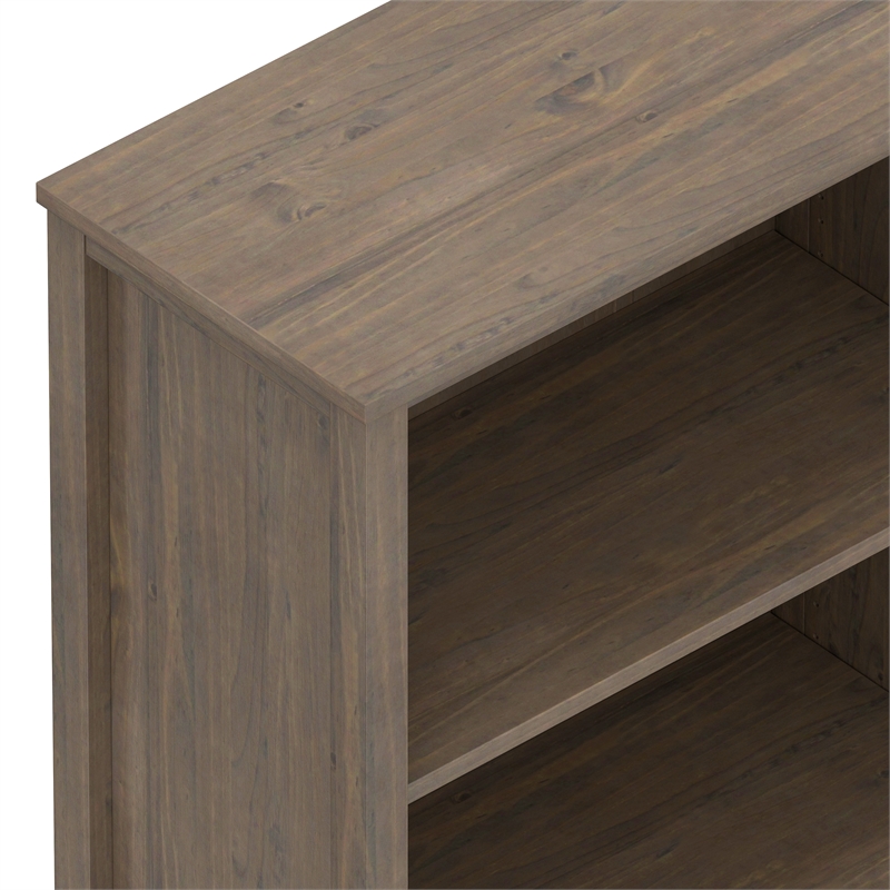 Ela SOLID WOOD 72 inch x 30 inch Transitional Bookcase in Smoky Brown