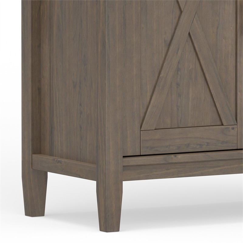 Ela SOLID WOOD 72 inch x 30 inch Transitional Bookcase in Smoky Brown