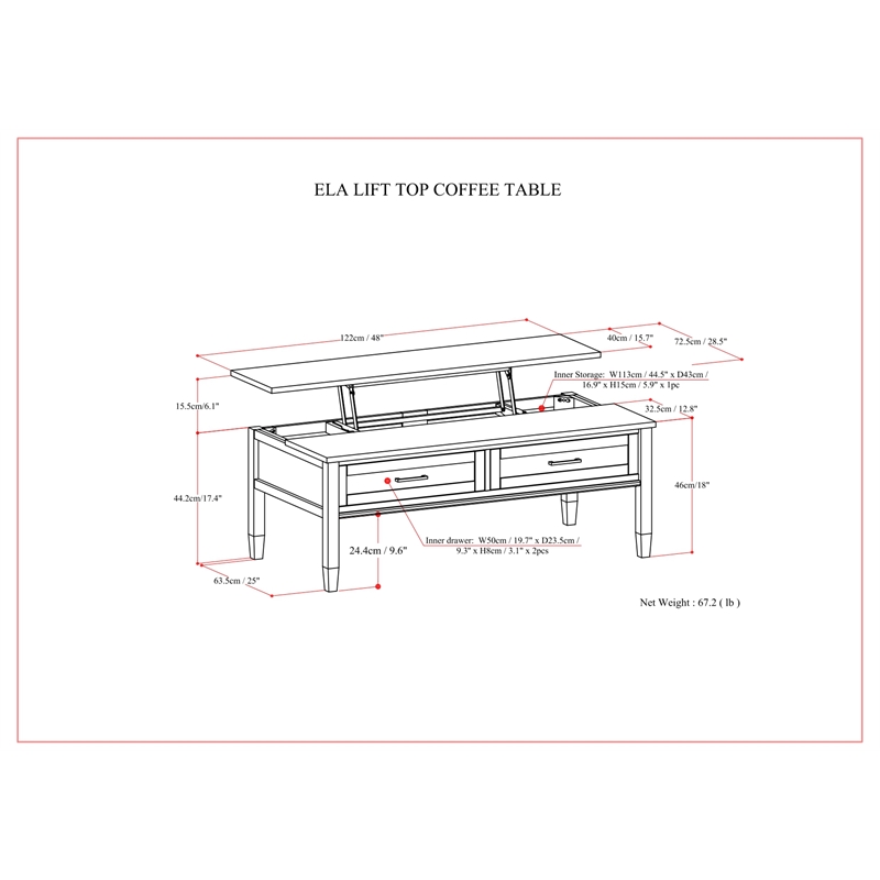 Ela SOLID WOOD48