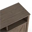 Ela SOLID WOOD 39 inch Wide Transitional Medium Storage Cabinet in Smoky Brown