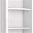 Acadian SOLID WOOD 72 inch x 26 inch Transitional 5 Shelf Bookcase in White