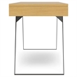Lowry  Modern Industrial 72 inch Wide Large Desk in Oak