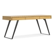 Lowry  Modern Industrial 72 inch Wide Large Desk in Oak