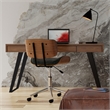 Lowry Modern Industrial 54 inch Wide Desk in Walnut