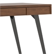 Lowry Modern Industrial 54 inch Wide Desk in Walnut