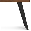 Lowry Modern Industrial 54 inch Wide Desk in Walnut