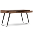 Lowry Modern Industrial 54 inch Wide Desk in Walnut