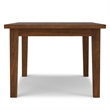 Eastwood Walnut 66x40 inch Rectangle Contemporary Dining Table in Walnut