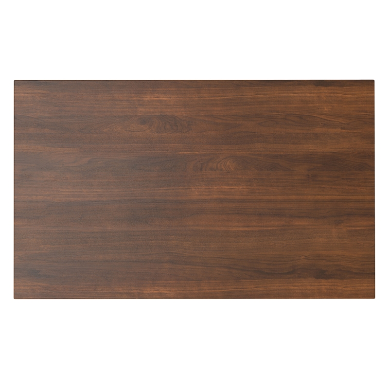 Eastwood Walnut 66x40 inch Rectangle Contemporary Dining Table in Walnut