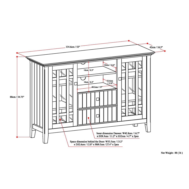 Bedford SOLID WOOD 53