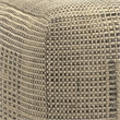 Delilah Contemporary Square Square Woven Pouf in Natural