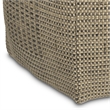 Delilah Contemporary Square Square Woven Pouf in Natural