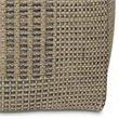 Delilah Contemporary Square Square Woven Pouf in Natural