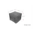 Morden Contemporary Square Pouf in Brown Genuine Leather