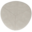Moore 32 inch Wide Contemporary Large Ottoman in Natural  Linen Look Fabric