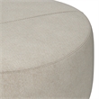 Moore 32 inch Wide Contemporary Large Ottoman in Natural  Linen Look Fabric