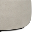 Moore 32 inch Wide Contemporary Large Ottoman in Natural  Linen Look Fabric