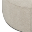 Moore 32 inch Wide Contemporary Large Ottoman in Natural  Linen Look Fabric