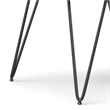 Simpli Home Hunter Square Wood End Table with Hairpin Legs in Walnut Brown