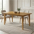 Colby Oak 60 inch x 36 inch Rectangle Contemporary Modern Dining Table in Oak