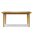 Colby Oak 60 inch x 36 inch Rectangle Contemporary Modern Dining Table in Oak