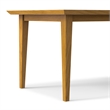 Colby Oak 60 inch x 36 inch Rectangle Contemporary Modern Dining Table in Oak